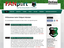 Tablet Screenshot of fanport-muenster.de